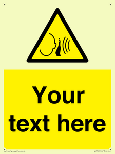 Custom warning sudden loud noise